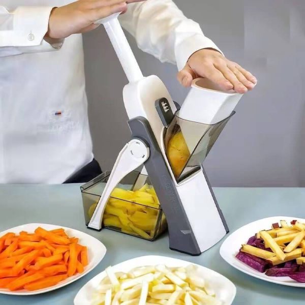 4-in-1 Adjustable Vertical Vegetable Cutter