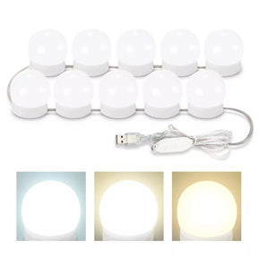 Vanity Mirror Lights – Usb Vanity Lights Makeup Lighting 10 Dimmable Light Bulbs